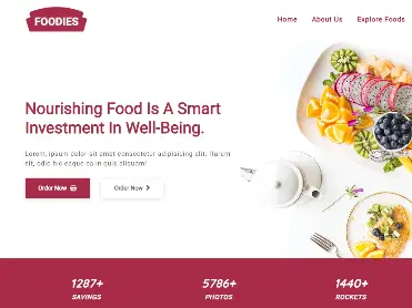 Foodies Project With Bootstrap Framework