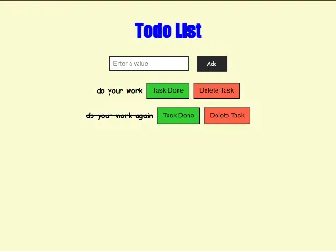 Todo List Application Using Vanilla JS